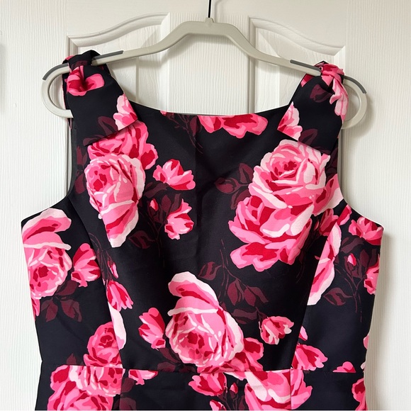 Kate Spade Floral Sleeveless Dress - Black and Pink Size 14 - Picture 2 of 7